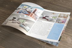 Opened portrait magazine journal mockup