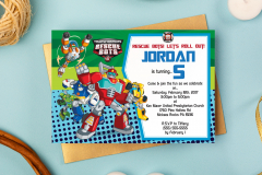 Jordan's 5th Birthday Party Invitation